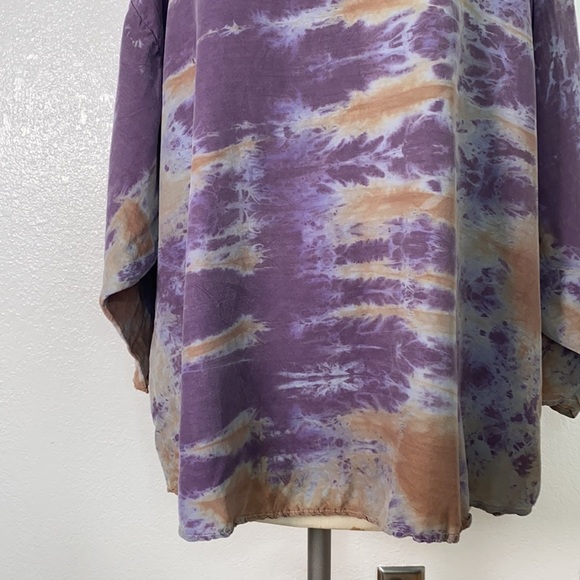 URU URU tie dye boho top M L - Picture 3 of 9